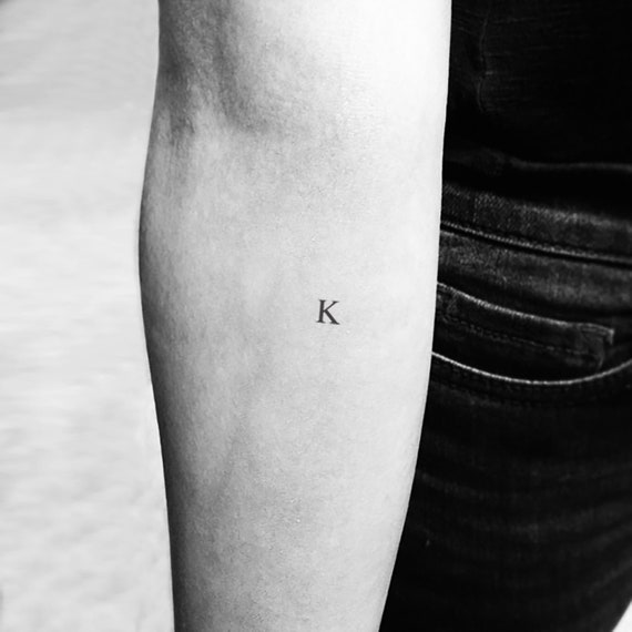 K Letter Temporary Tattoo set of 3 - Etsy Australia K Letter Temporary Tattoo set of 3 - Etsy Australia