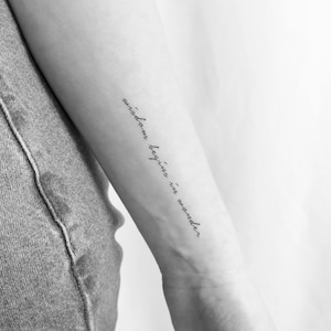 Wisdom Begins In Wonder Temporary Tattoo (Set of 3)