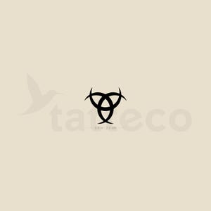 Triple Horn Of Odin Temporary Tattoo (Set of 3)