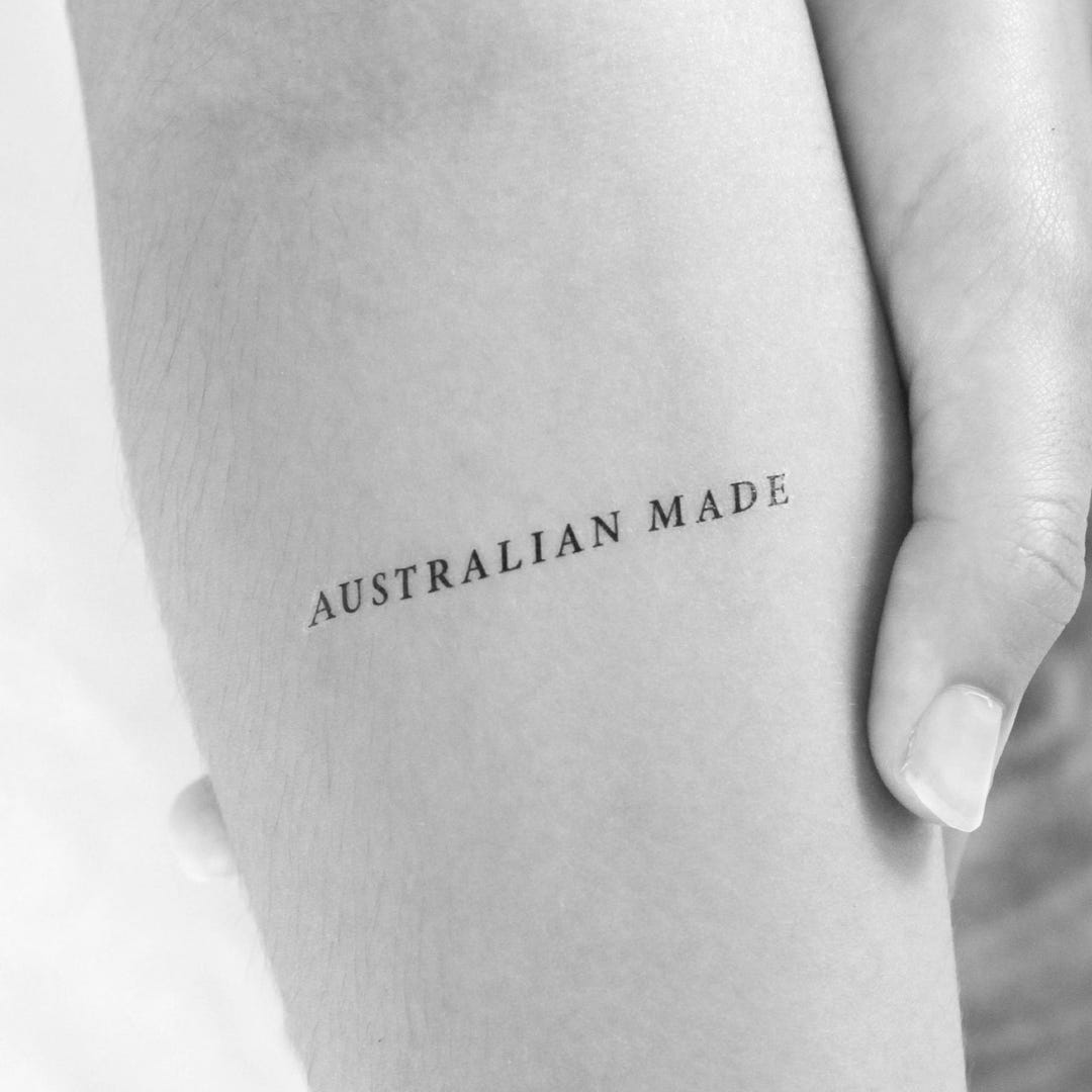 Australian Made Temporary Tattoo (set of 3) Etsy — free download