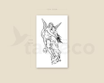 プシュケの誘拐 タトゥーシール（3枚セット） - Etsy 日本