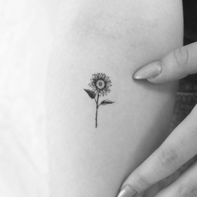 fake-tattoos-sunflower-etsy