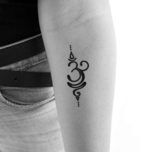 Simbolo sanscrito per respirare tatuaggio temporaneo (set di 3)