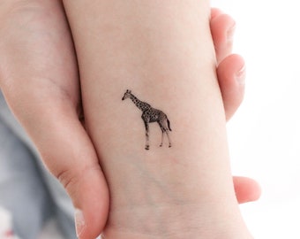 Giraffe Temporary Tattoo (Set of 3)