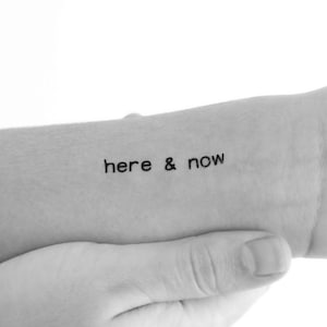 Hier & Jetzt temporäres Tattoo (3er Set)