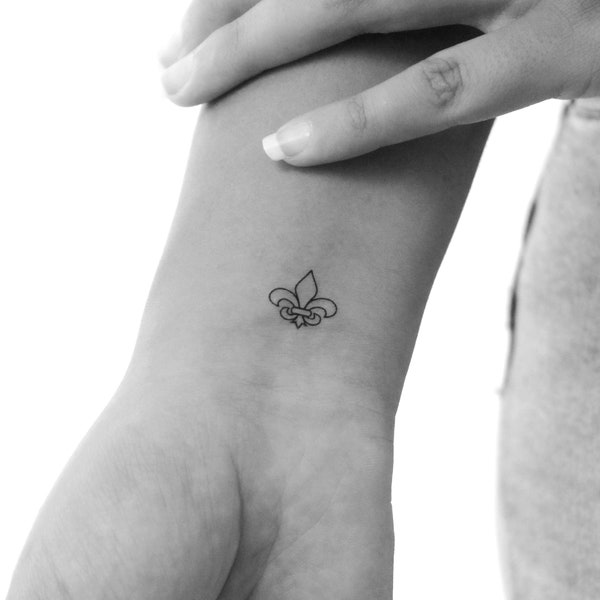 Tatouage temporaire fleur de lys (lot de 3)