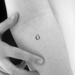 Tatuaje temporal de la letra G (juego de 3)