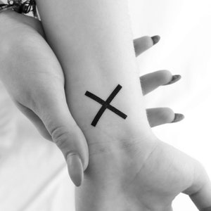 St Andrew&#39;s Cross Temporary Tattoo (Set of 3)