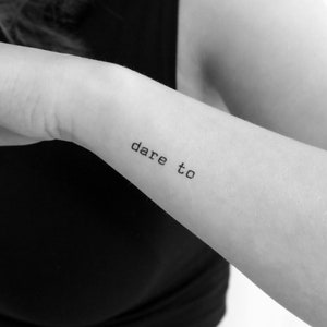 Trau dich zu Temporäre Tattoo (3er Set)