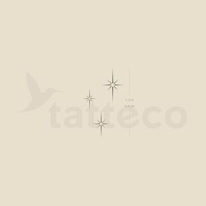 Stardust/Sparkle Temporary Tattoo (Set of 3)