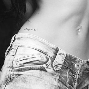Stay Wild Temporary Tattoo (Set of 3)