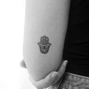 Small Hamsa Temporary Tattoo (Set of 3)