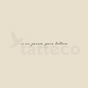 Si Vis Pacem, Para Bellum Klebetattoo (3er Set)