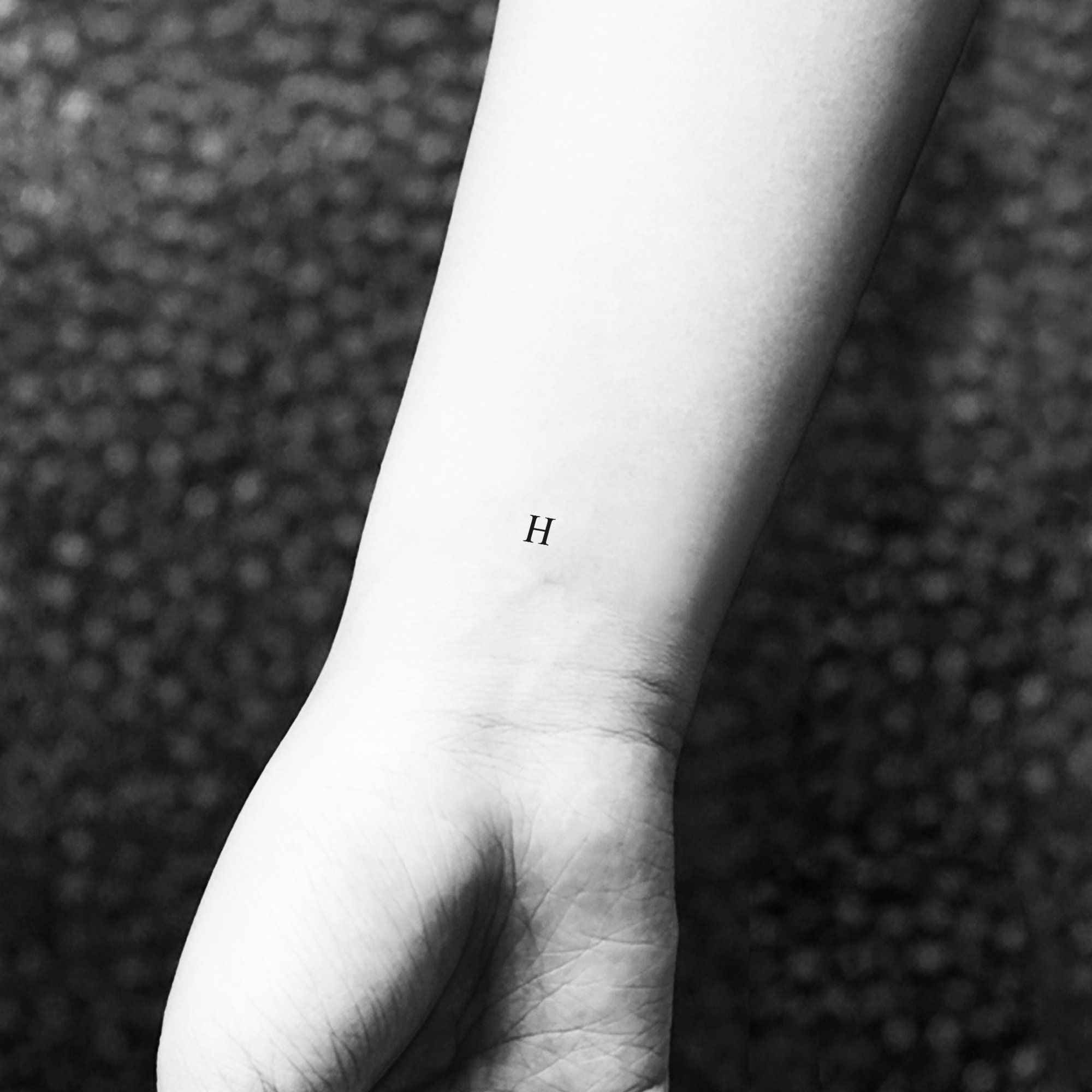 H Lettre Tatouage Temporaire Jeu De 3 Etsy France