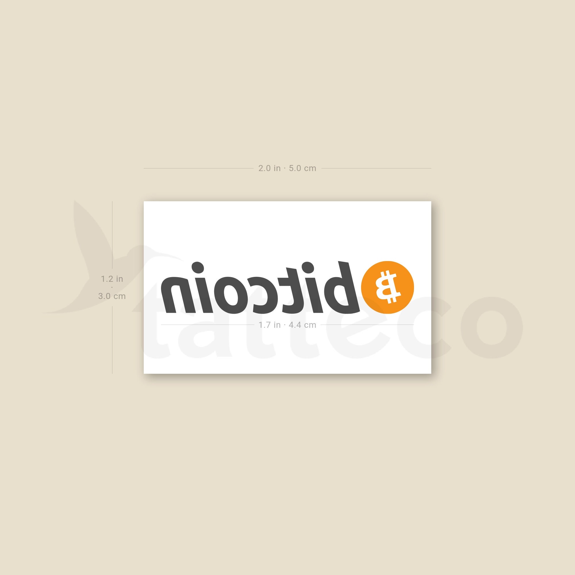 ビットコイン ワードマーク タトゥー (3 個セット) - Etsy 日本