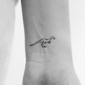 Velociraptor Temporary Tattoo (Set of 3)