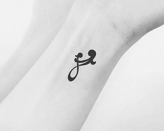 Symbole pour le tatouage temporaire mère et fille (ensemble de 3)