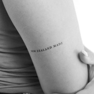 New Zealand Made Temporary Tattoo (Set of 3)