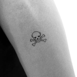 Danger Skull Temporary Tattoo (Set of 3)