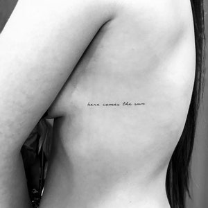Here Comes The Sun Temporäres Tattoo (3er Set)