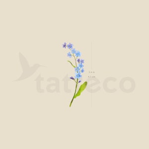 Forget-me-not Temporary Tattoo (Set of 3)