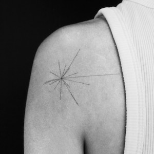 Pioneer Plaque temporäres Tattoo (3er Set)
