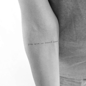 Du bist so viel mehr temporäres Tattoo (3er Set)