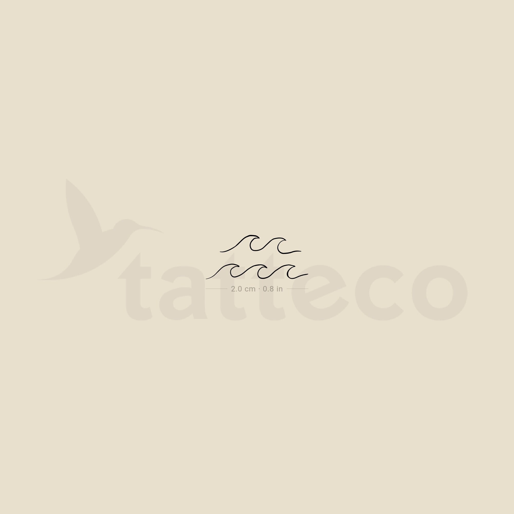 Double Wave Temporary Tattoo set of 3 - Etsy Hong Kong Double Wave Temporary Tattoo set of 3 - Etsy Hong Kong