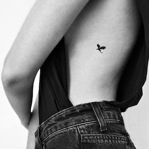Minimalist Dragon Temporary Tattoo (Set of 3)