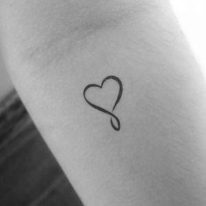 Infinity Heart Temporary Tattoo (Set of 3)