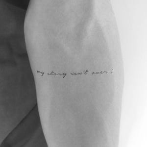 My Story ist nicht vorbei temporäres Tattoo (3er Set)