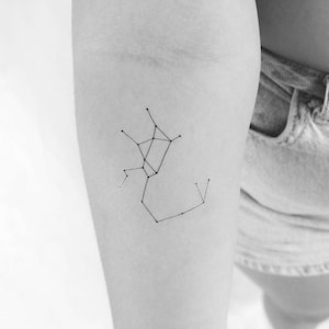 Sagittarius Constellation Temporary Tattoo (Set of 3)