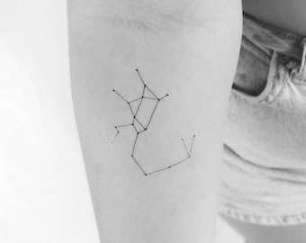 Tijdelijke tattoo sterrenbeeld Boogschutter (set van 3)