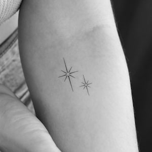 Shining Star Sparkles Temporary Tattoo (Set of 3)
