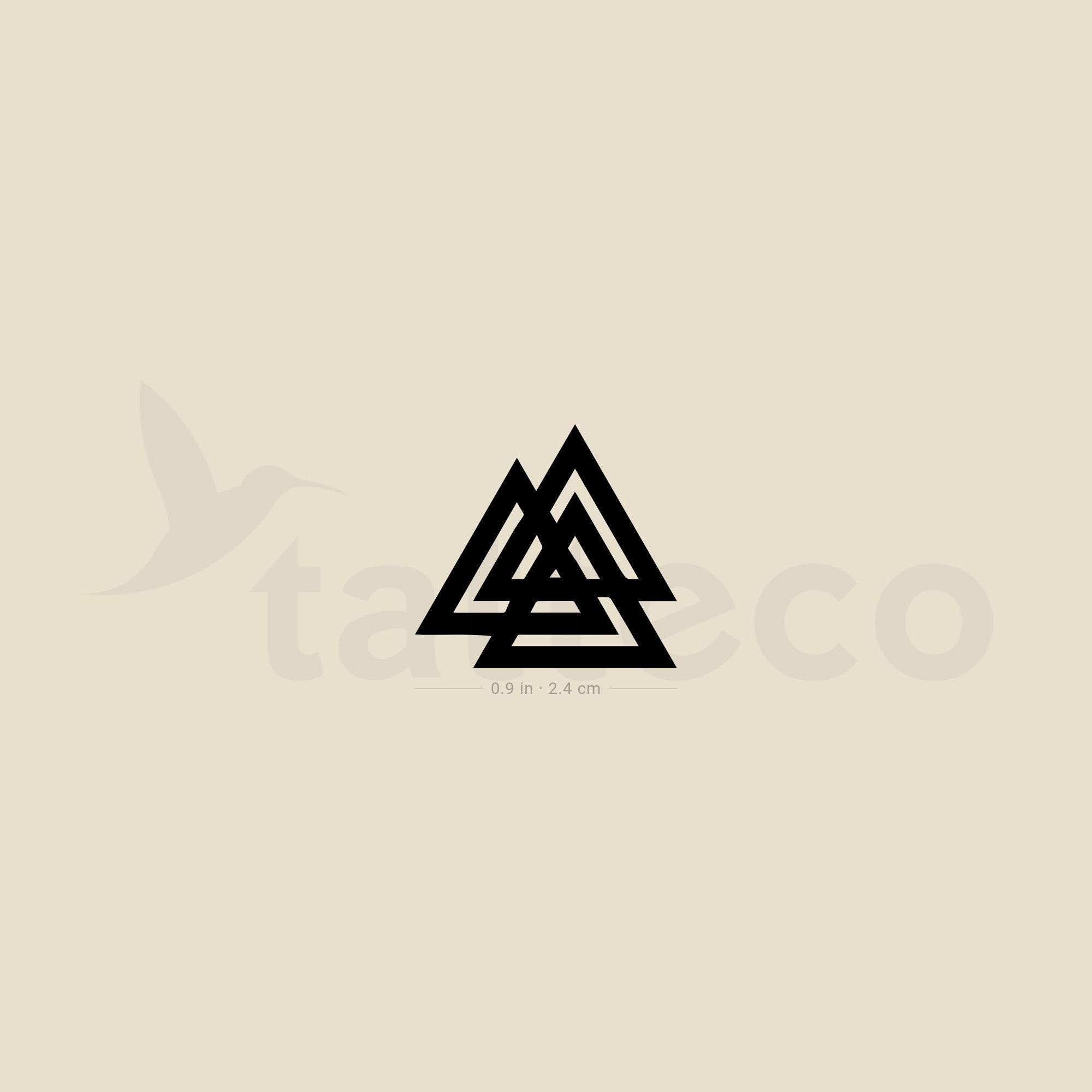 Valknut Tattoo | Arm Band Tattoo Design | Band tattoo designs, Arm band  tattoo, Tattoos