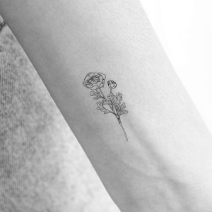 Buttercup Temporary Tattoo (Set of 3)
