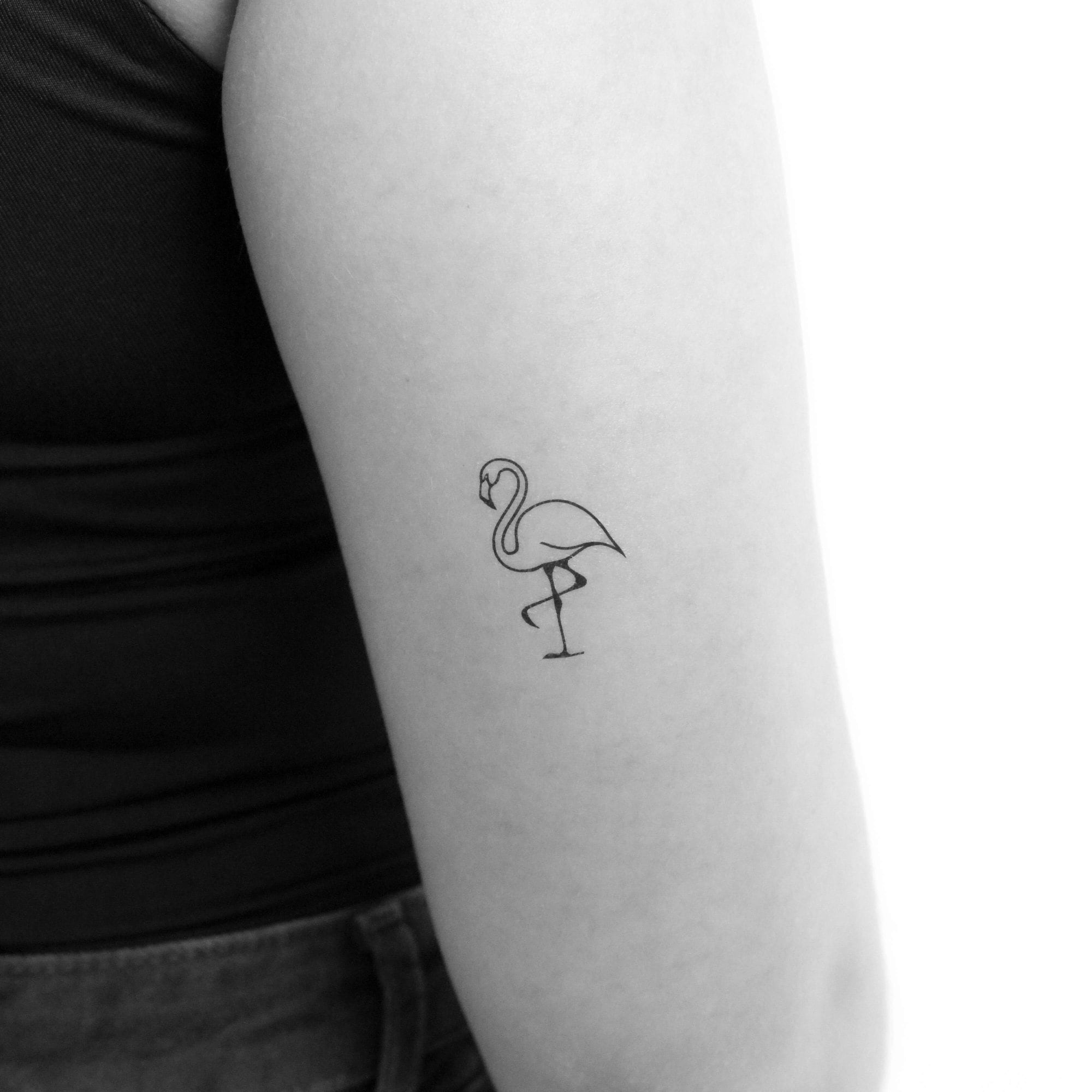 Flamingo Temporary Tattoo (set of 3) - Etsy