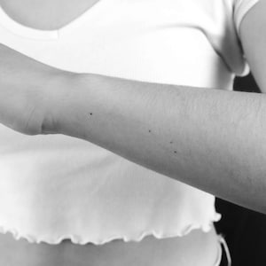 Tatuaggio temporaneo minimalista della costellazione dell'Ariete (set di 3)