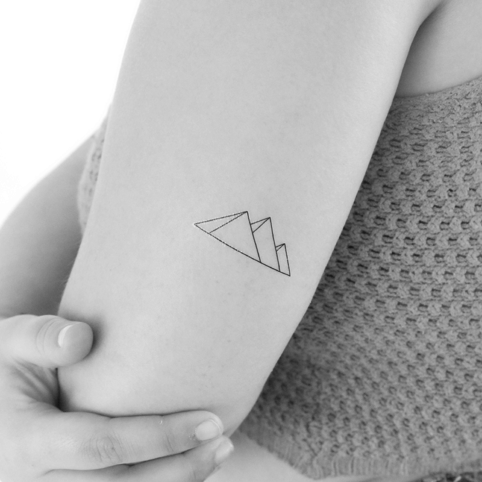 Pyramids Temporary Tattoo (set of 3) - Etsy, image size:2000x2000