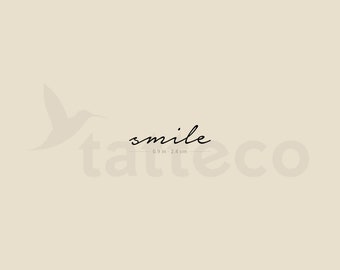 Smile Temporary Tattoo (Set of 3)