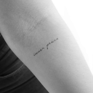 Innerer Frieden temporäres Tattoo (3er Set)
