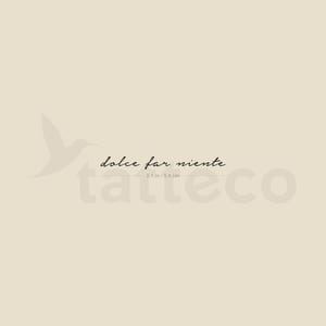 Dolce Far Niente temporäres Tattoo (3er Set)