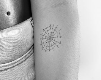 Spiderweb Temporary Tattoo (Set of 3)