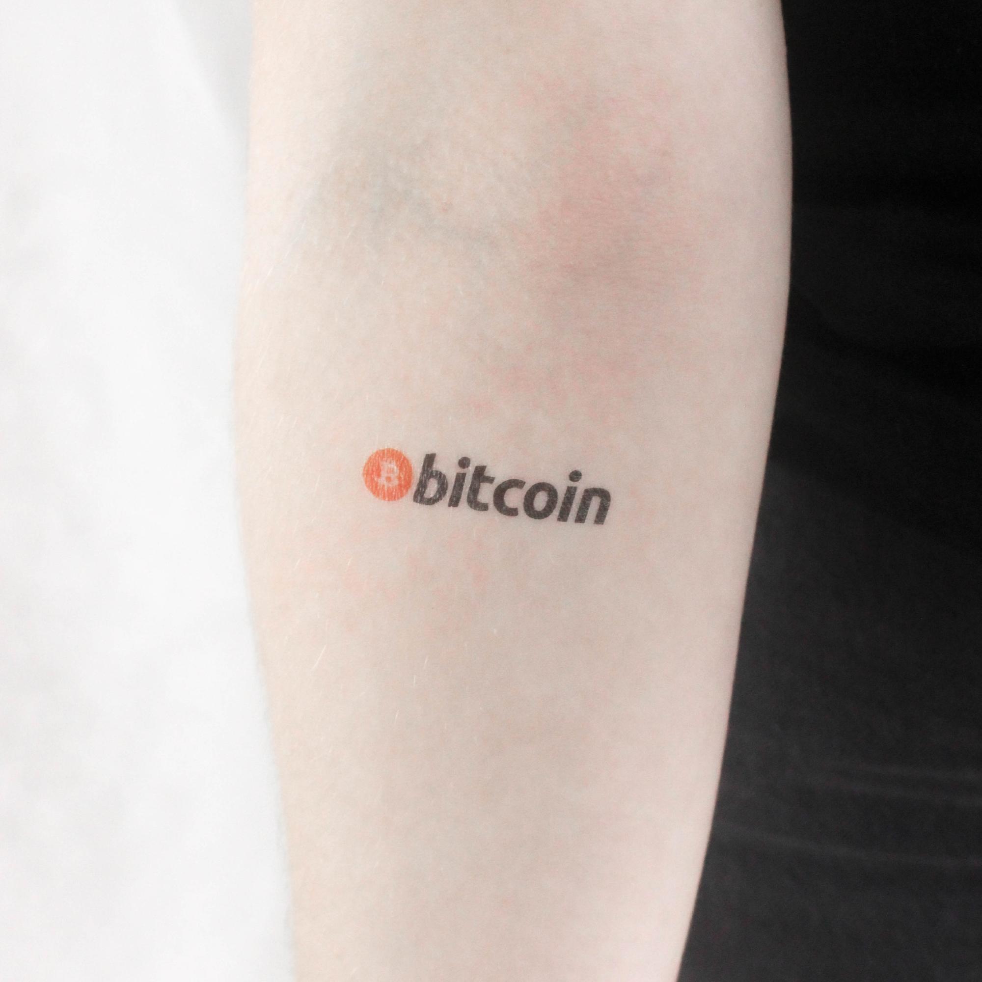 ビットコイン ワードマーク タトゥー (3 個セット) - Etsy 日本