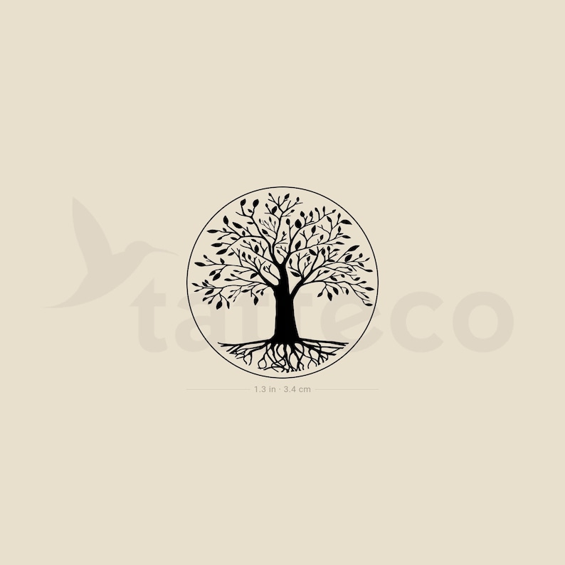 Tree of Life Temporary Tattoo Set of 3 zdjęcie 1