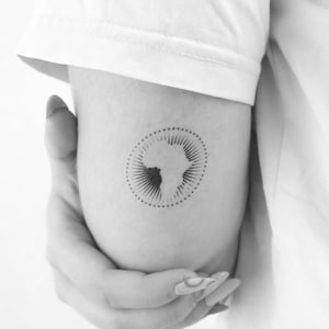 Afrikanische Union temporäres Tattoo (3er Set)