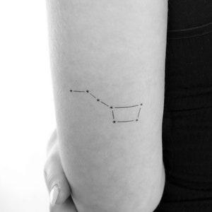 Tatuaggio Temporaneo Costellazione dell'Orsa Maggiore (Set di 3)