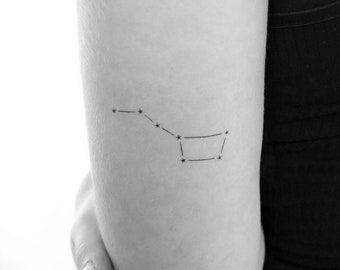 Big Dipper Constellation Temporary Tattoo (Set of 3)