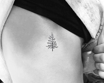 Tannenbaum Temporäres Tattoo (3er Set)