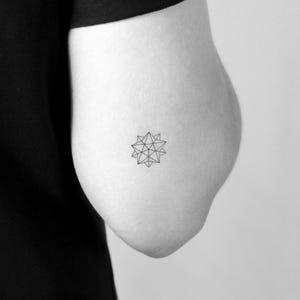 Kepler-Poinsot Polyhedron Temporary Tattoo (Set of 3)